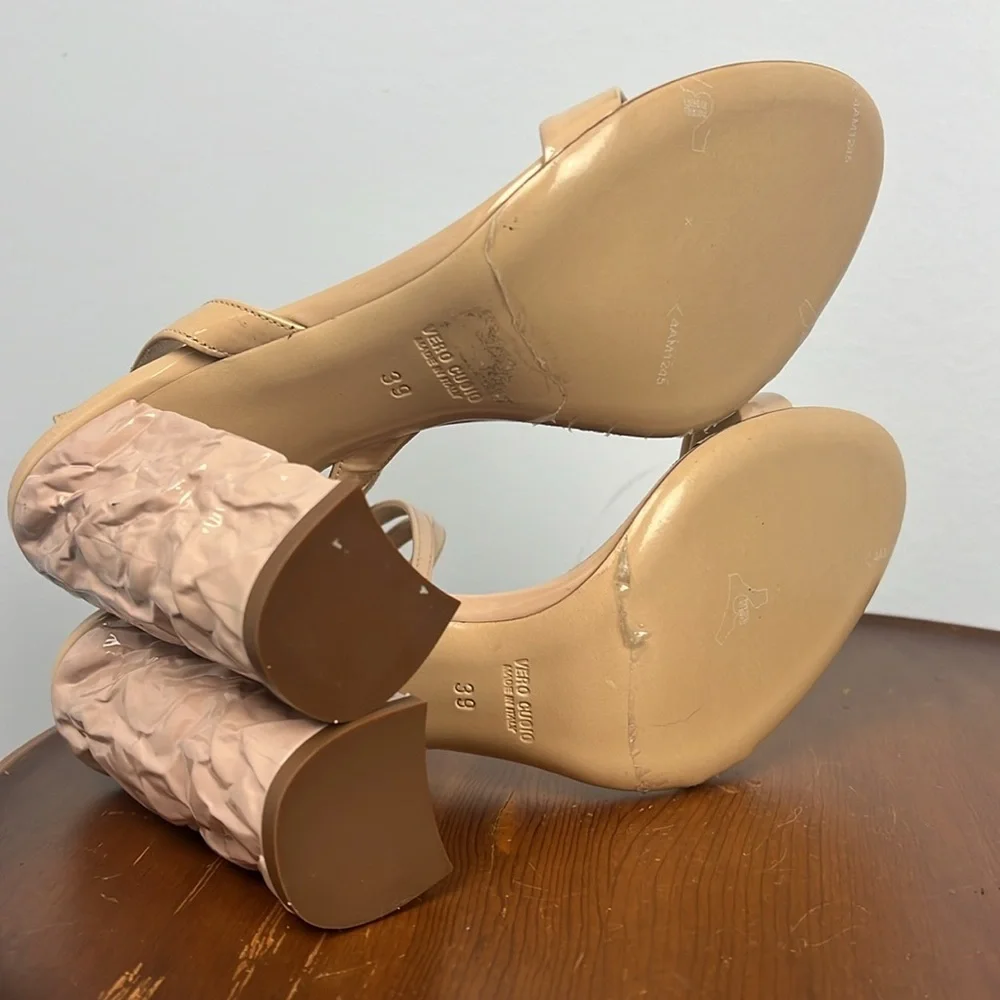 Roberto Festa Milano made in Italy size 39 slingback heeled strappy sandals